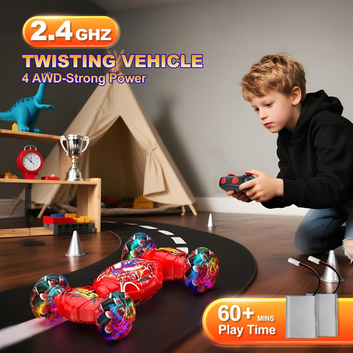 Detalle 2 de Nikuku Remote Control Car 2.4GHz 4WD Gesture