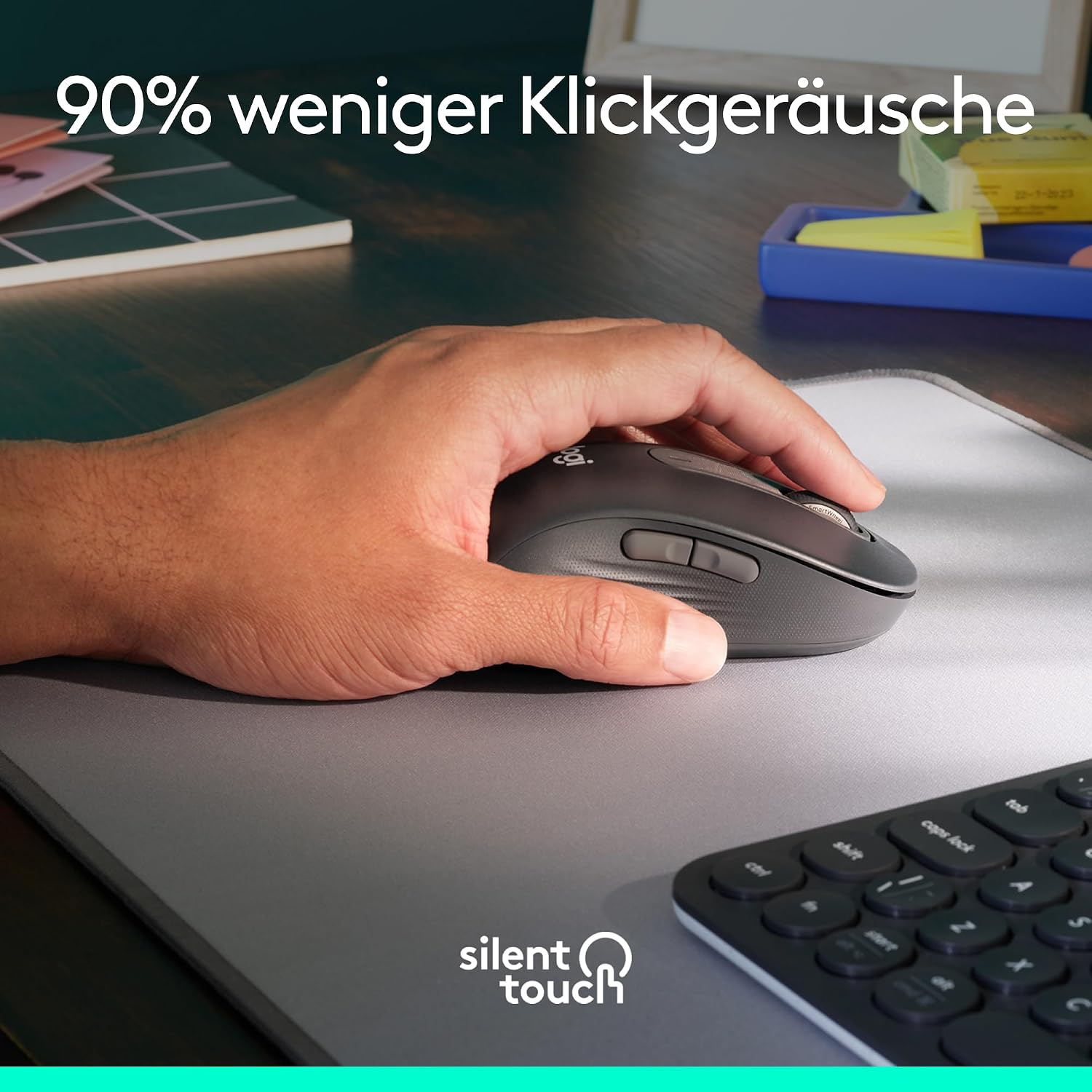 Detalle 2 de Logitech Signature M650 L – kabellose Standardgröße für große Hände