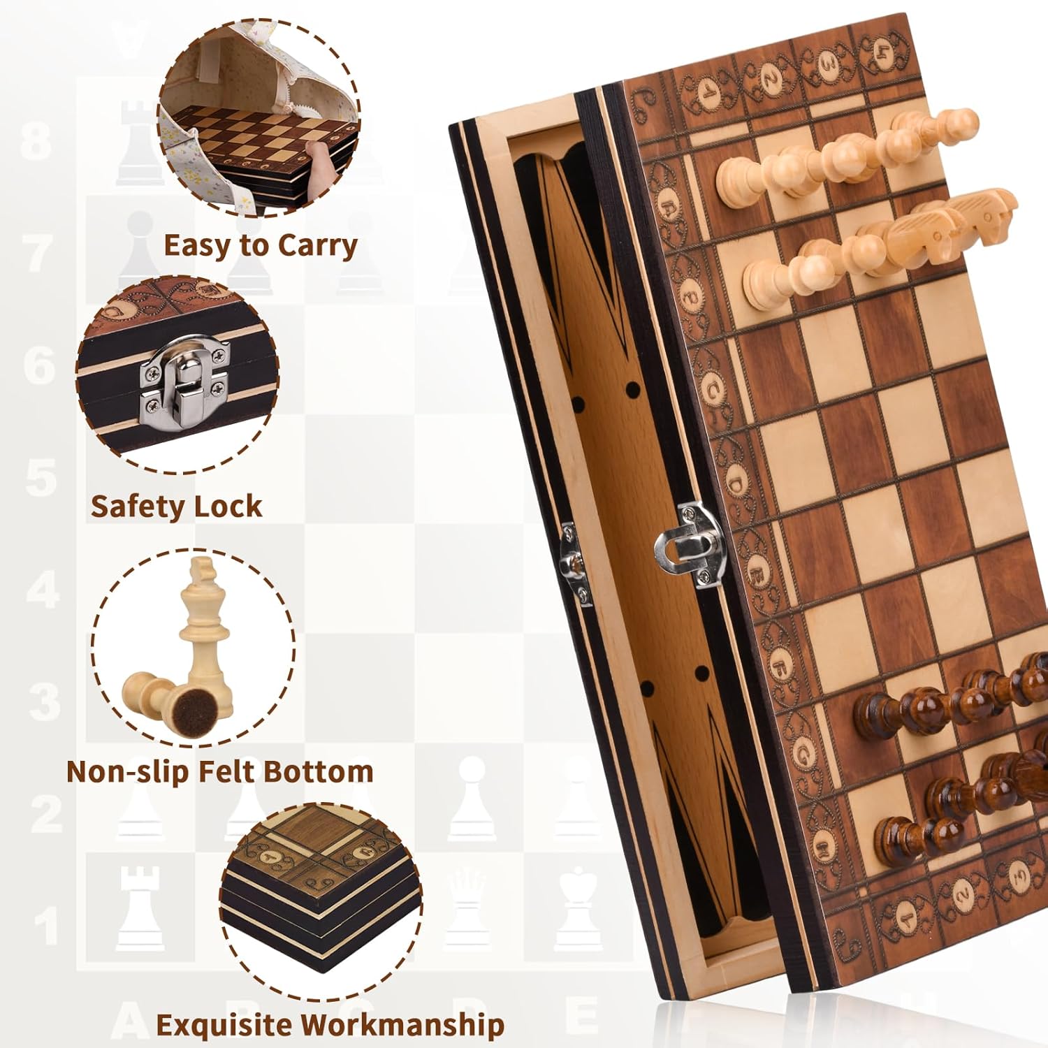 Thumbnail 4 de Schachspiel 29x29 cm magnetisch ♟