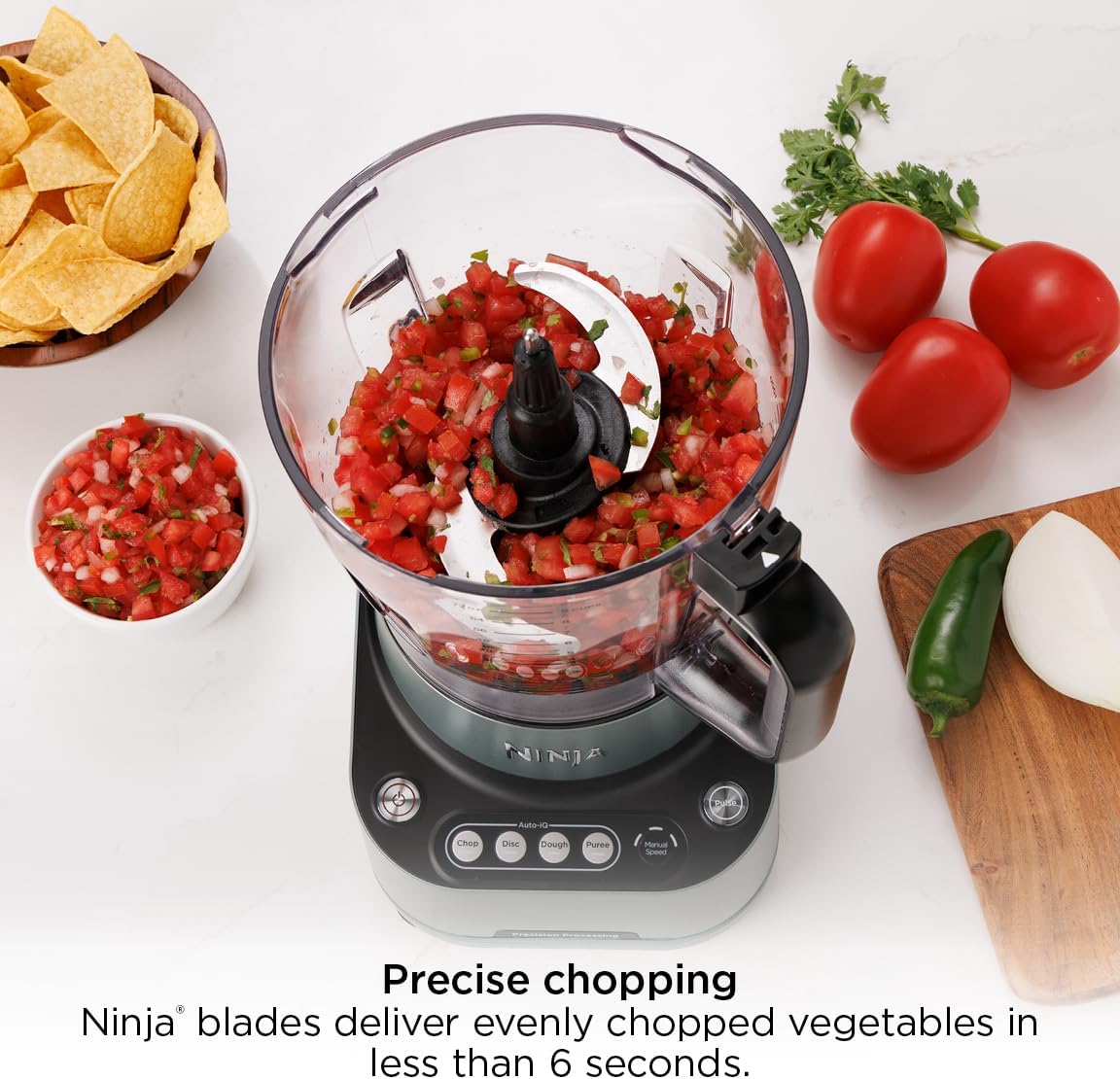 Detalle de Ninja 9-Cup Food Processor (BZ601) with 1000W Peak Power and Auto-IQ