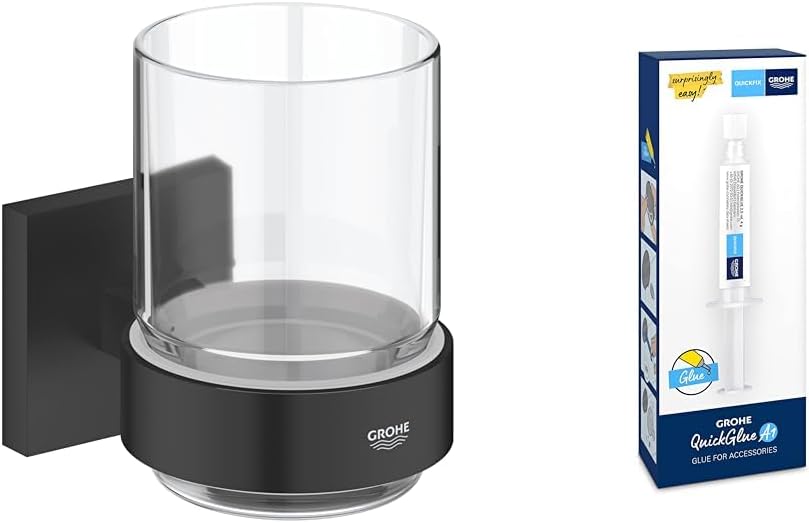 Thumbnail 6 de GROHE Start Cube Verre en Cristal avec Support pour Salle de Bain – Fixations cachées, chromé (41097000)