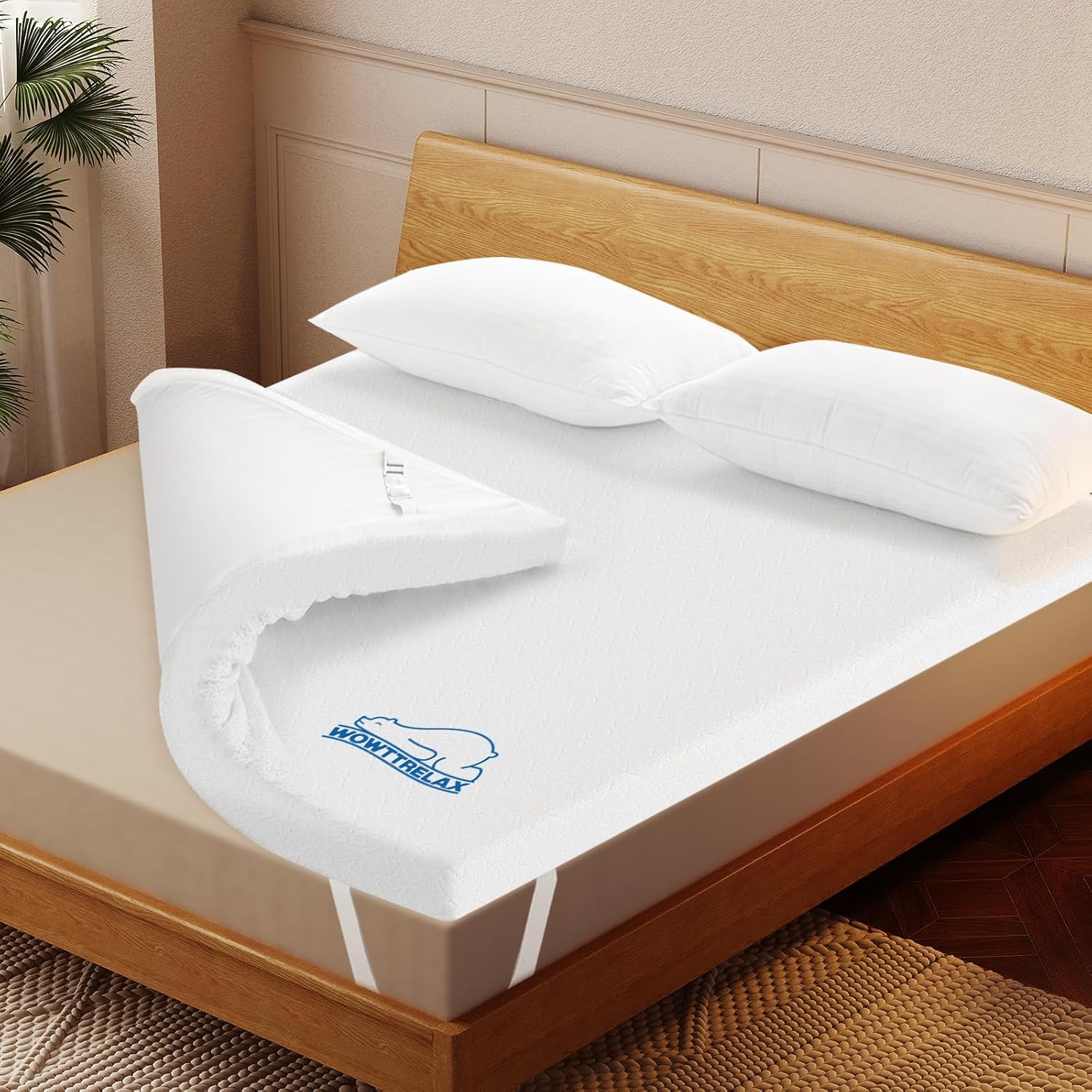 Thumbnail 6 de wowttrelax Memory Foam Mattress Topper 90x190
