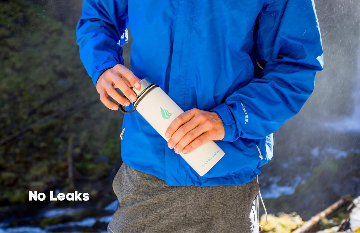 Thumbnail 5 de HYDRO CELL Stainless Steel Insulated Water Bottle (24oz, White) with Straw