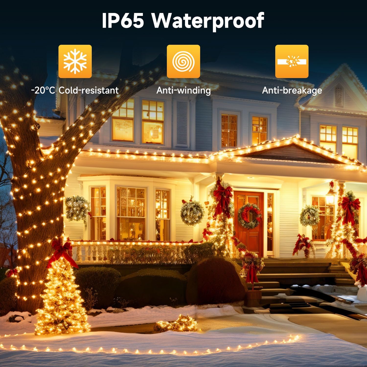 Thumbnail 6 de Solar string lights 66ft, 200 LEDs