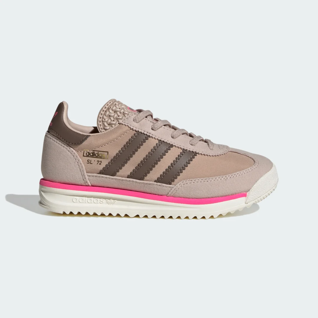 Detalle de Zapatilla SL 72 RS Elastic Laces (Niños) de Adidas — color Marrón
