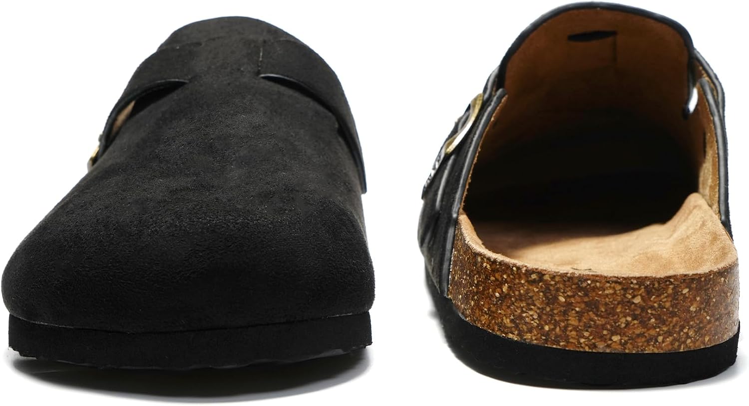Detalle de JOMIX Sabots Homme Élégant – Chaussures à Semelle en Liège, Confortables pour Intérieur et Extérieur