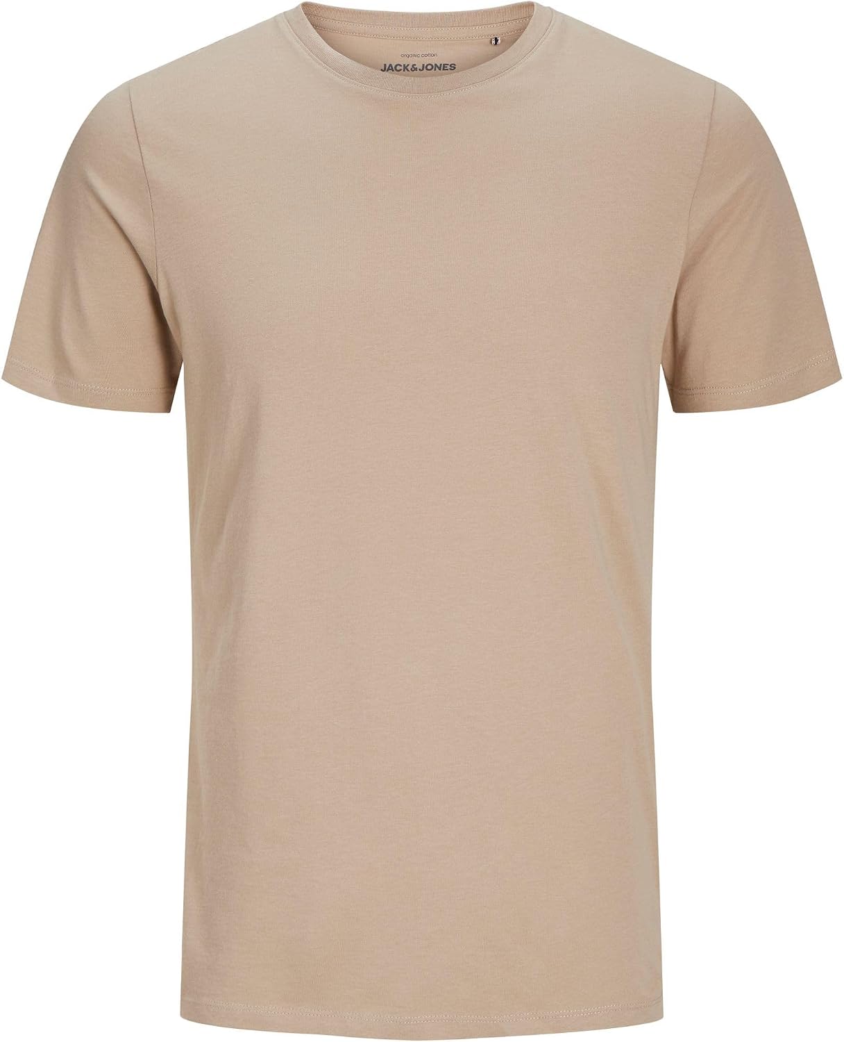Detalle de JACK & JONES Herren Jjeorganic Basic Tee Ss O-Neck Noos T-Shirt (1er Pack) – Baumwolle, gerader Schnitt