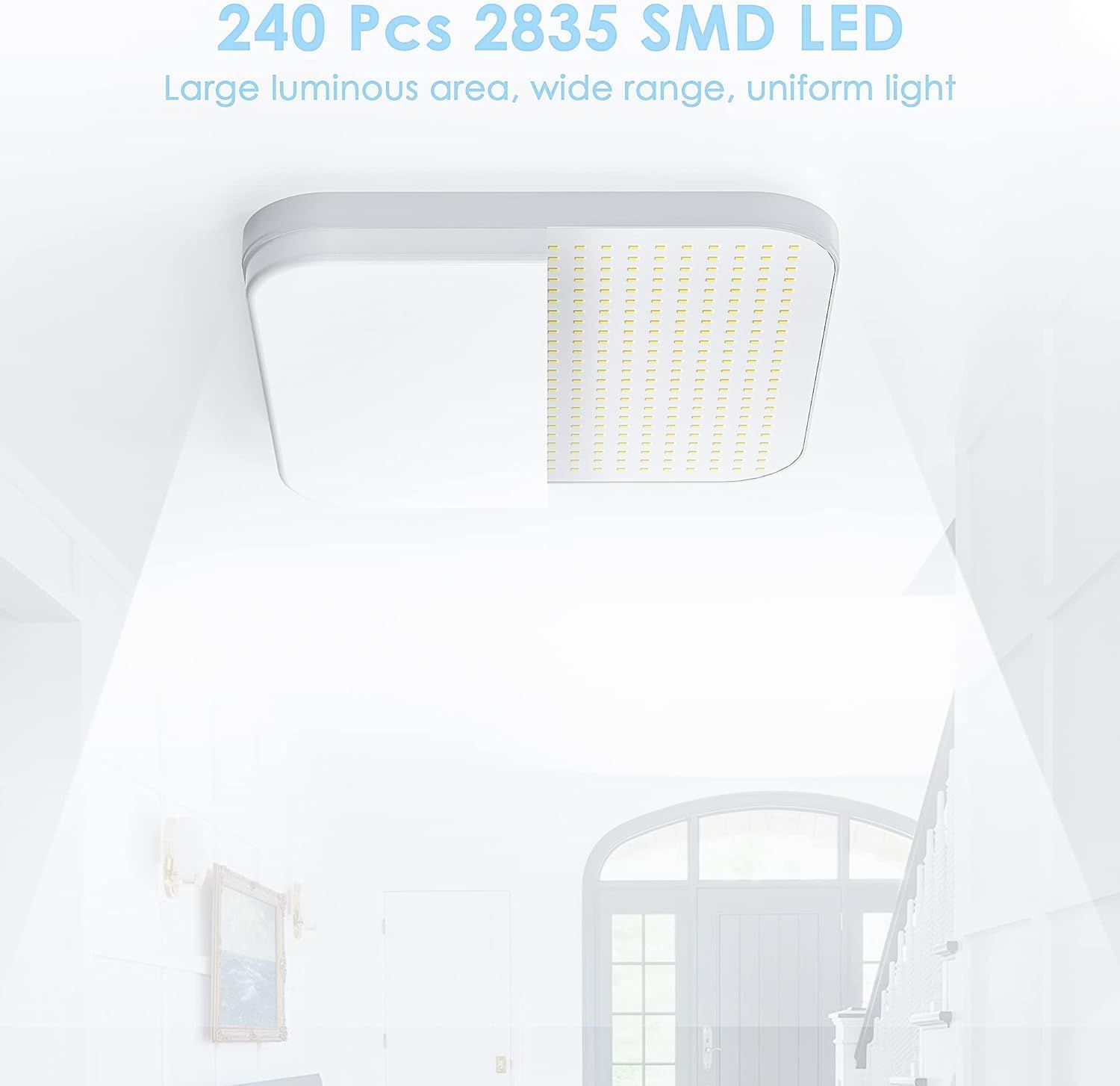 Detalle de EASY EAGLE LED Lámpara de Techo Cuadrada 36W 6500K
