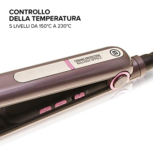 Detalle 2 de Bellissima Imetec B9 300 – Piastra per capelli ceramica 150–230°C, 25x100 mm