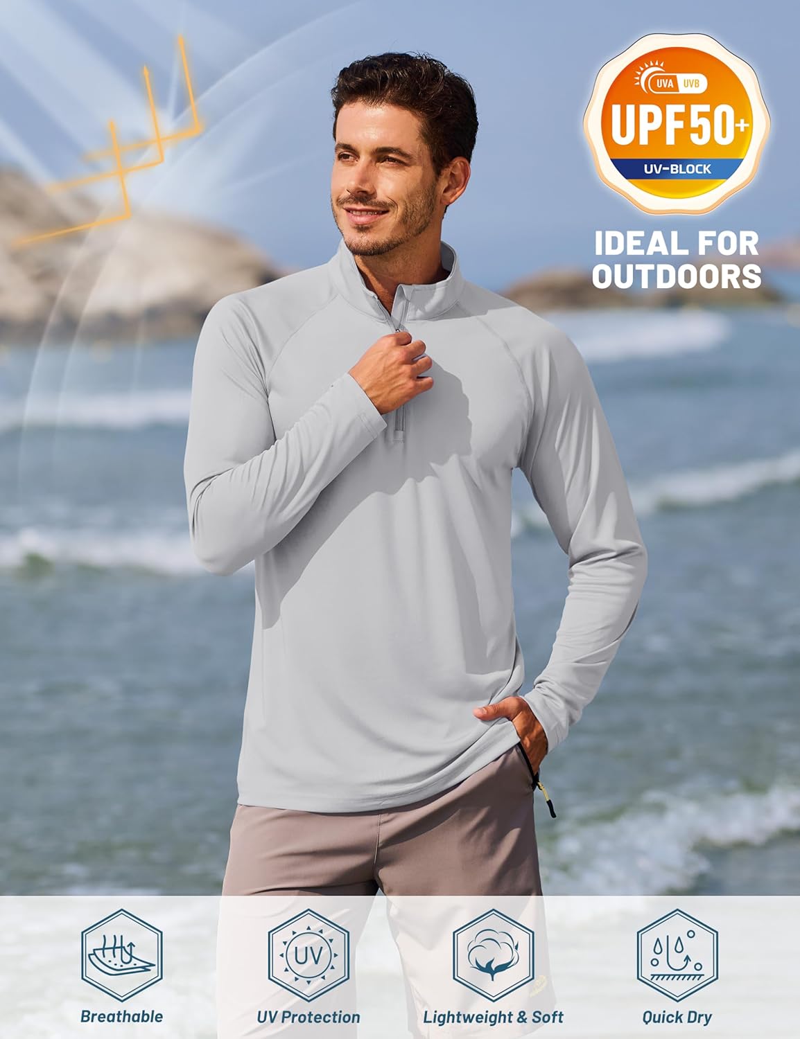 Thumbnail 2 de TACVASEN Long Sleeve UPF 50+ Top