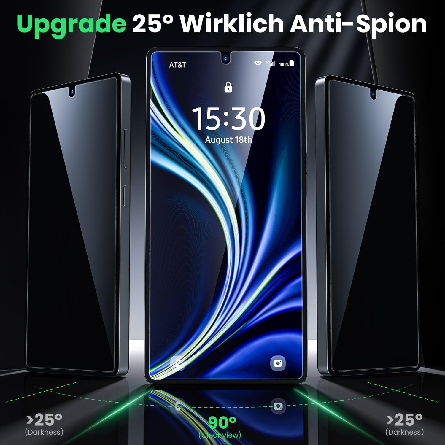 Detalle 2 de WSKEN Galaxy S26 Ultra Privacy Schutzfolie