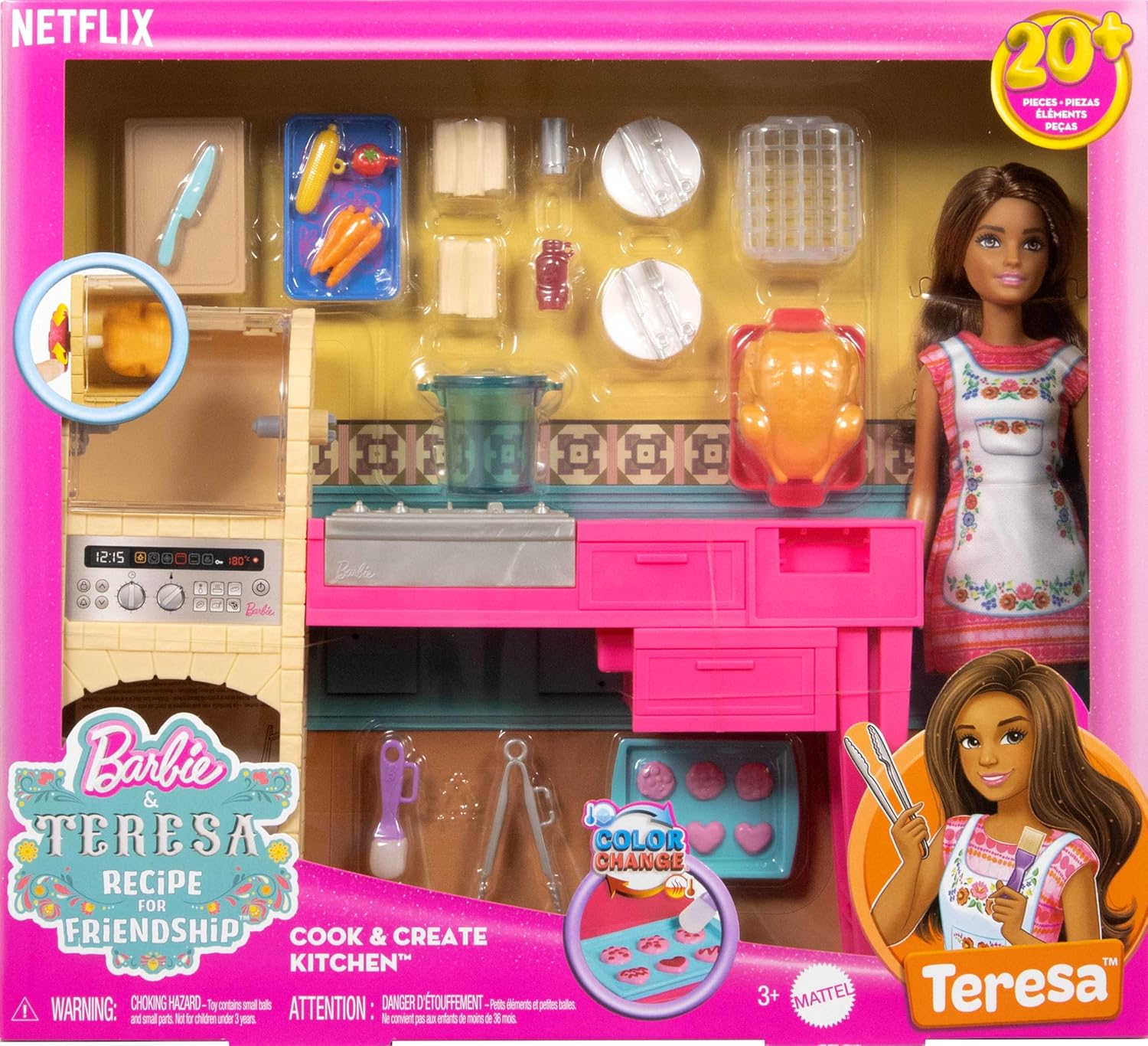 Thumbnail 5 de Barbie Teresa - La Ricetta dell'amicizia: set cucina con bambola Teresa (20 accessori)