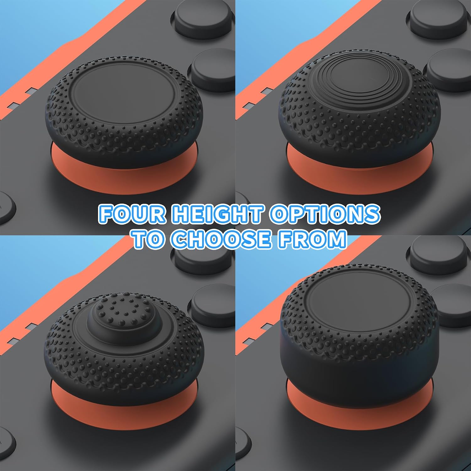 Thumbnail 1 de PlayVital 8-in-1 Pro Thumb Grips for Nintendo Switch