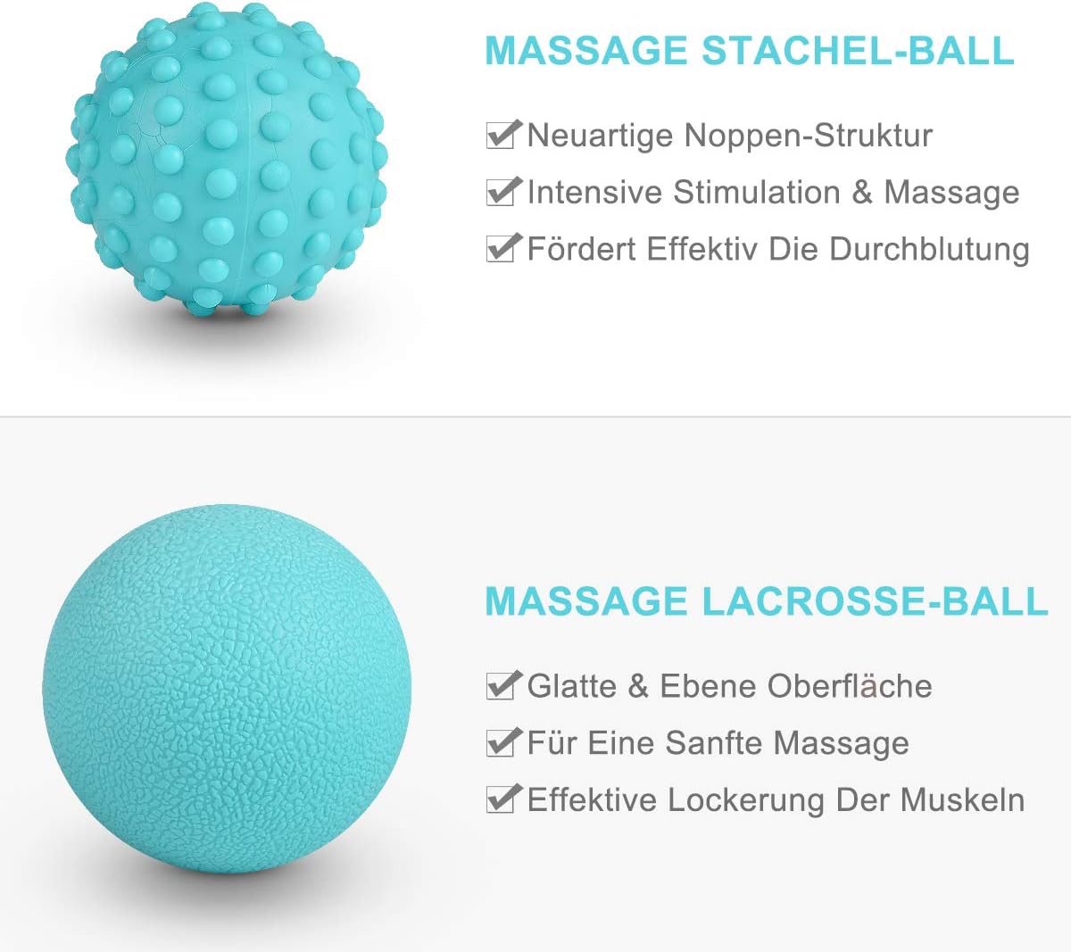 Thumbnail 3 de BOENFU Igelball Fußmassage Ball 3er Set – innovativer Fußmassageroller für Füße