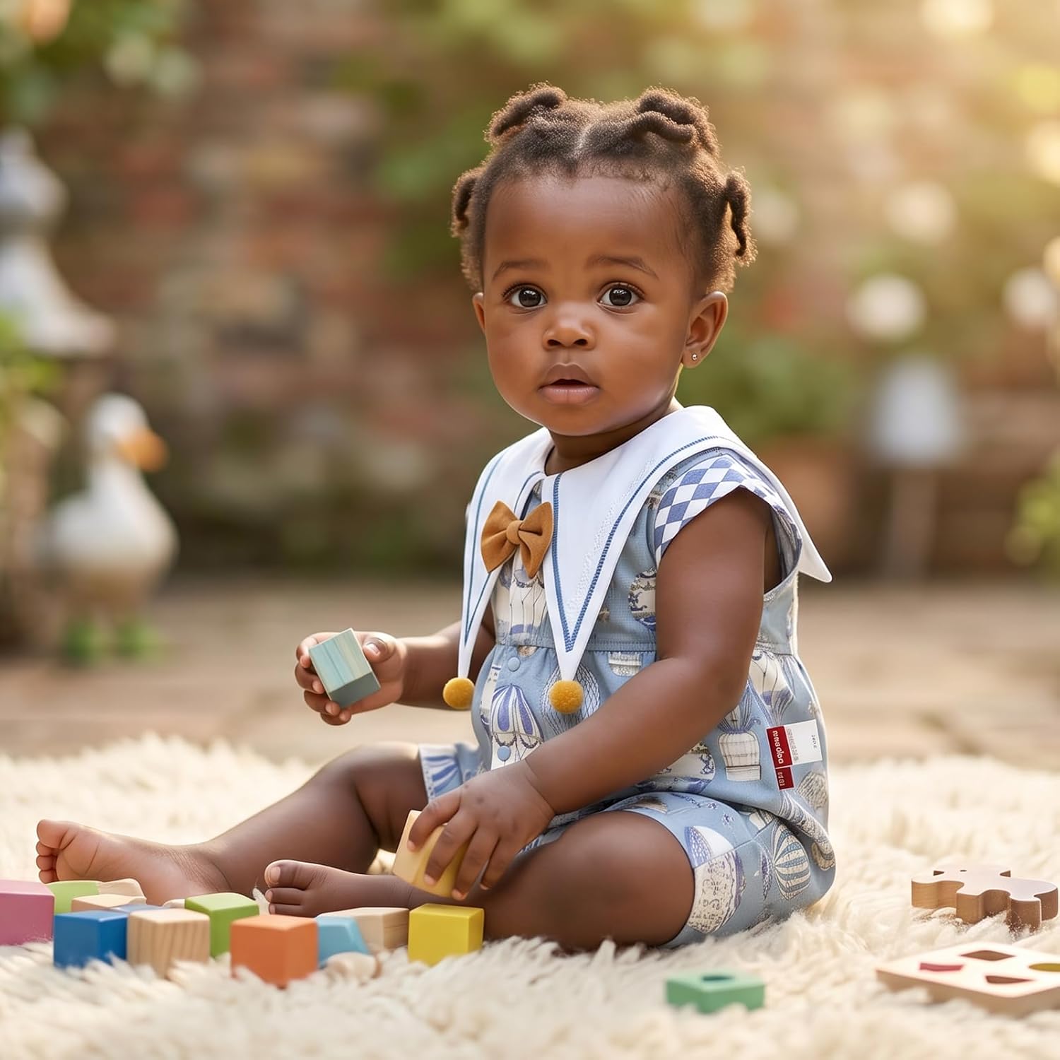 Detalle de aqpa Baby Romper, Cotton Blend