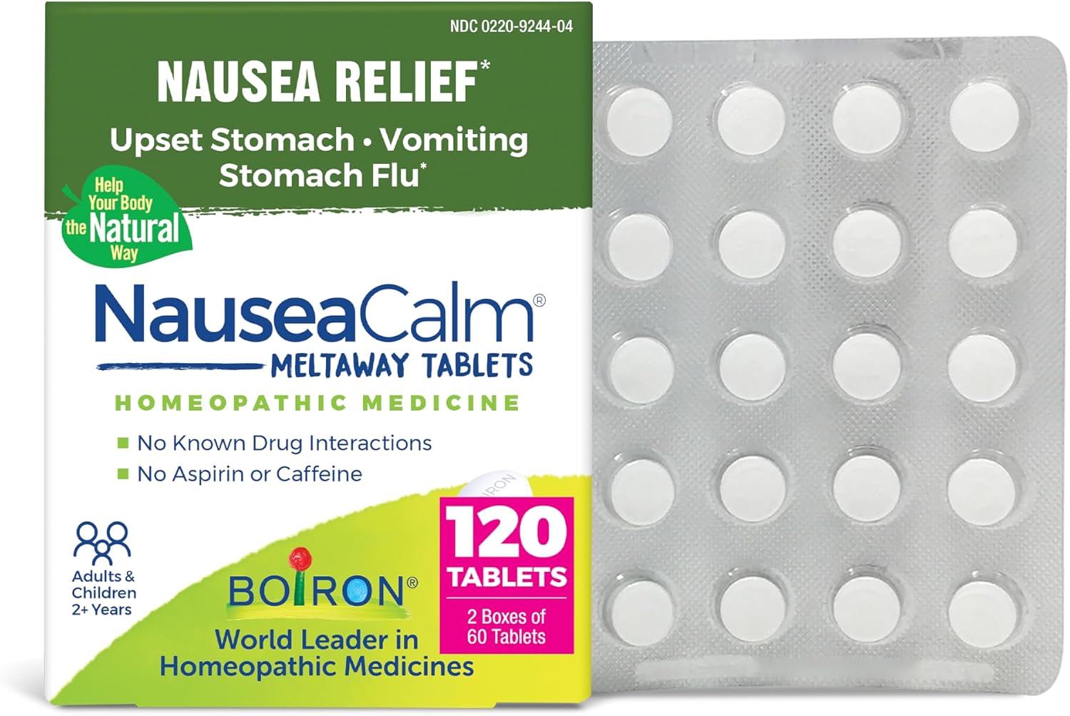 Detalle de Boiron Nausea Relief, 120 Count