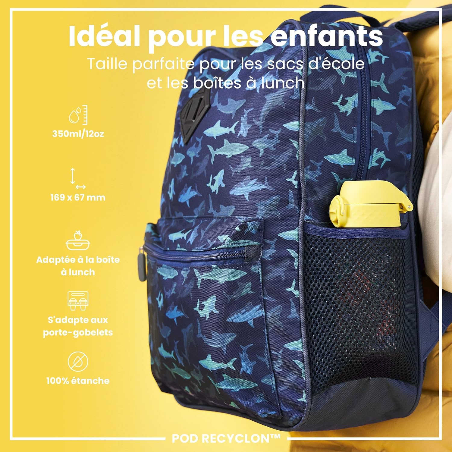 Detalle 2 de ion8 Gourde Enfant 350ml đ„€