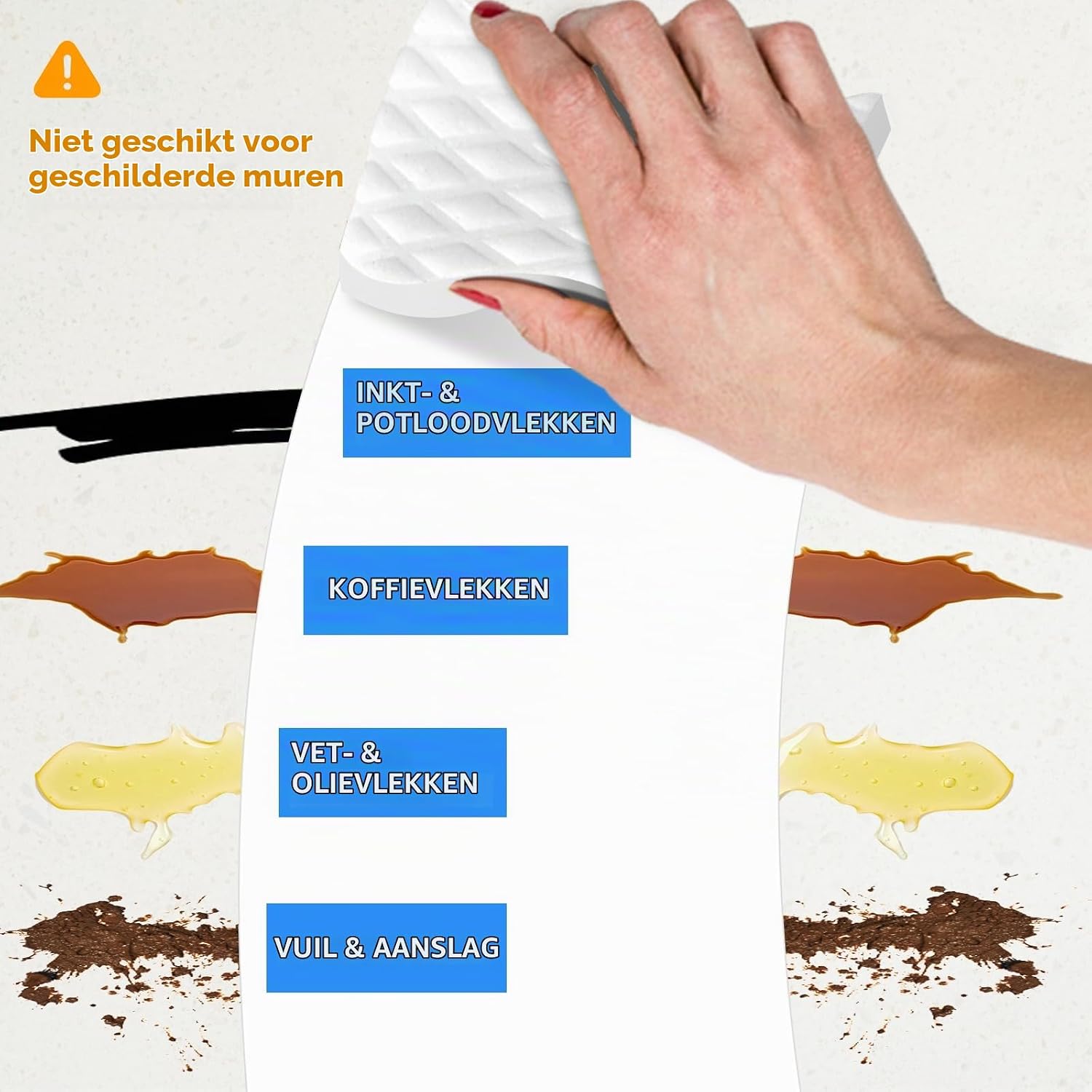 Thumbnail 6 de Surfela SF-DE6 melaminespons, 2,5 keer hogere dichtheid, set van 6