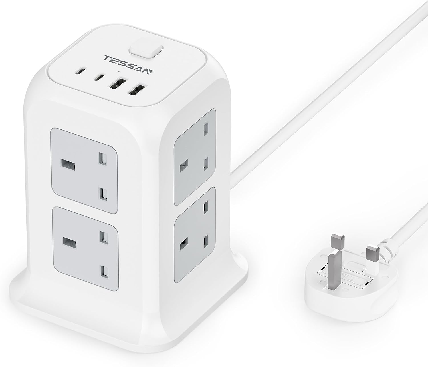 Detalle de TESSAN Tower Extension Lead 3250W