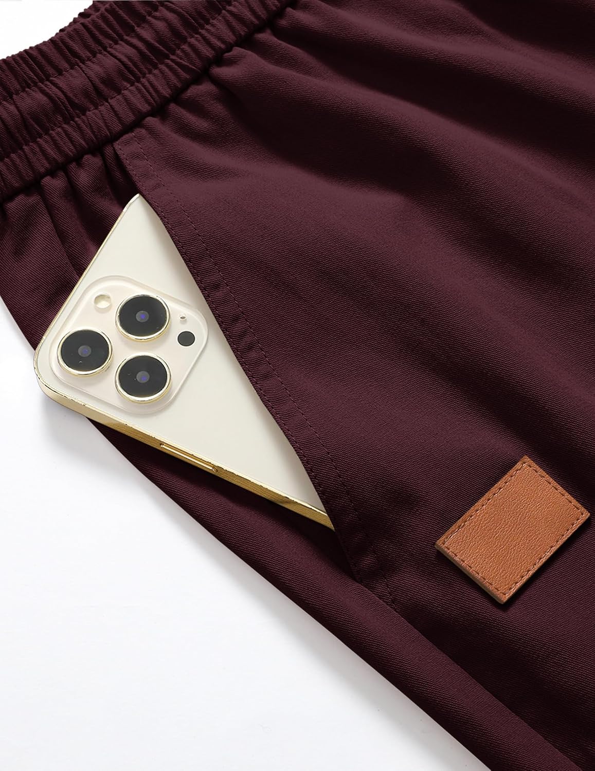 Detalle de TARAINYA Men's Shorts: Soft Cotton Casual Drawstring Shorts with Pockets
