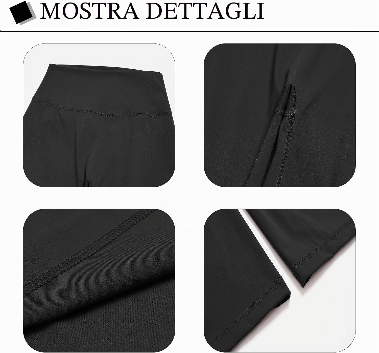 Detalle de KIKIMINK Pantaloni da yoga da donna Flared Leggings a vita alta