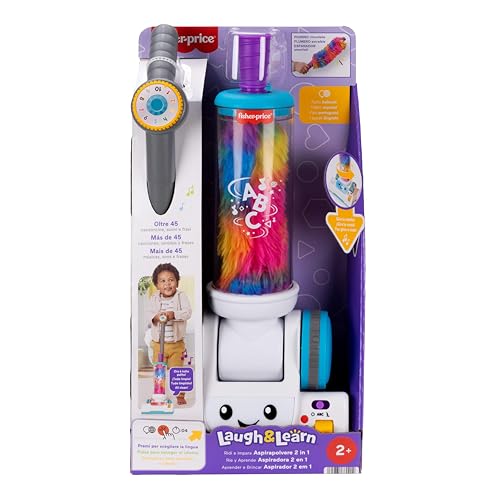 Detalle de Fisher-Price Ridi e Impara Aspirapolvere 2 in 1 per Bambini – multilingue
