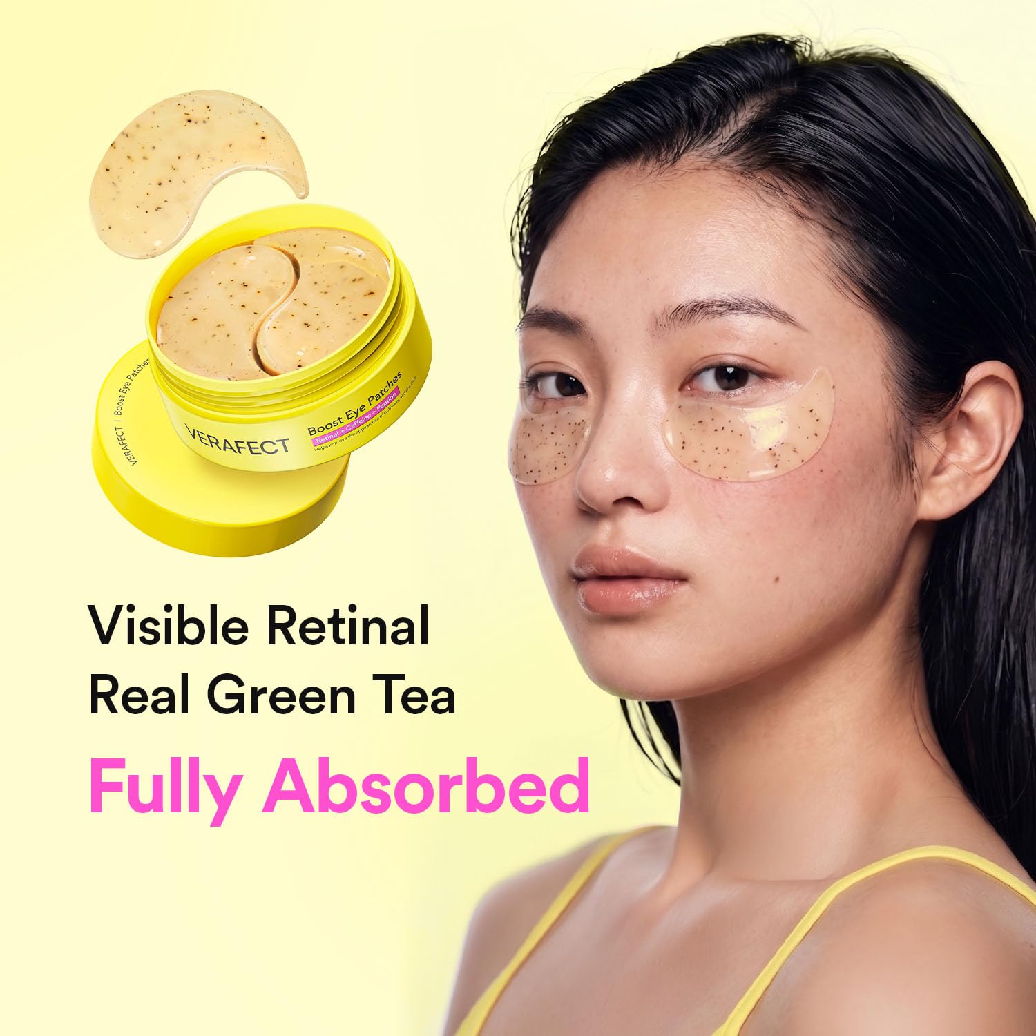 Thumbnail 1 de VERAFECT Retinal Green Tea Eye Patches: Anti-Wrinkle & Smile Line Patches (60 Count)