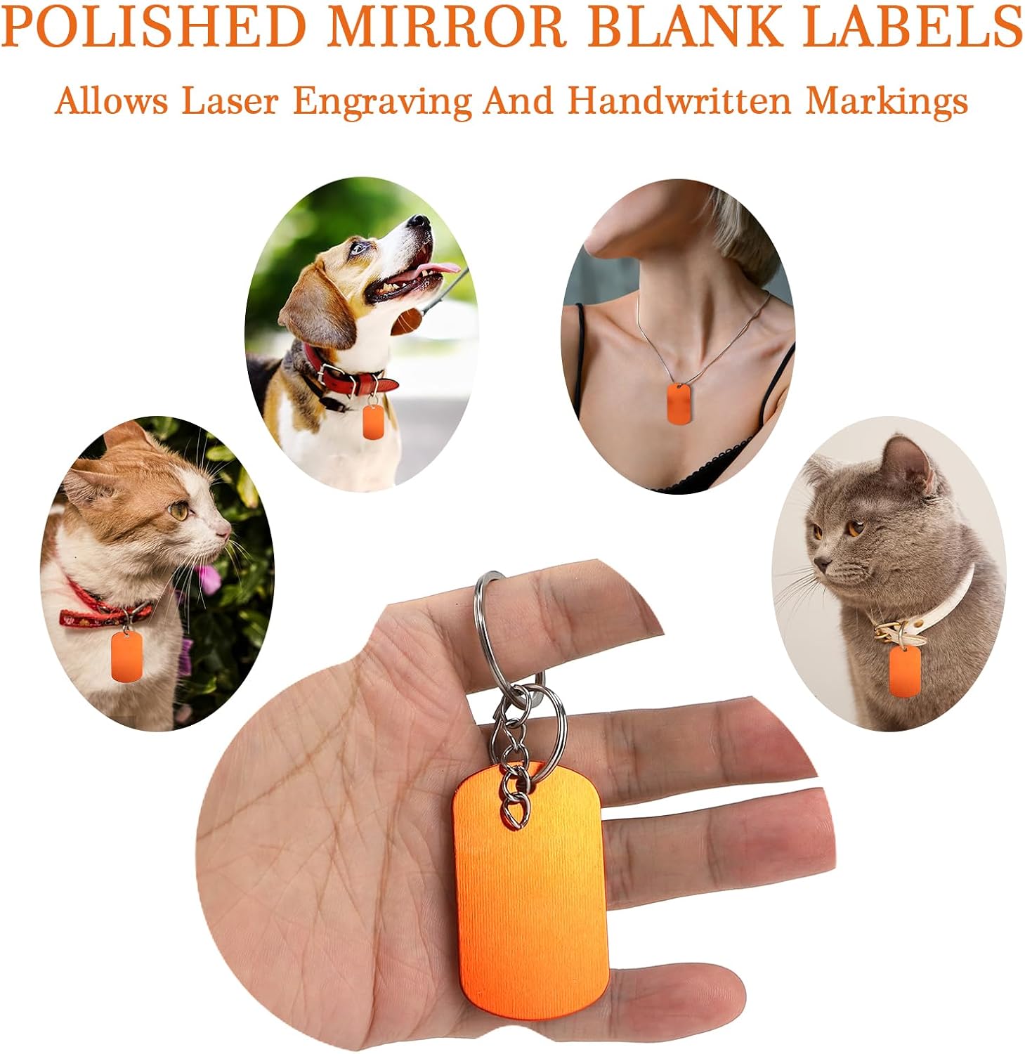 Detalle 2 de LALAGO 30 Aluminium Hundemarken DIY Dog Tag