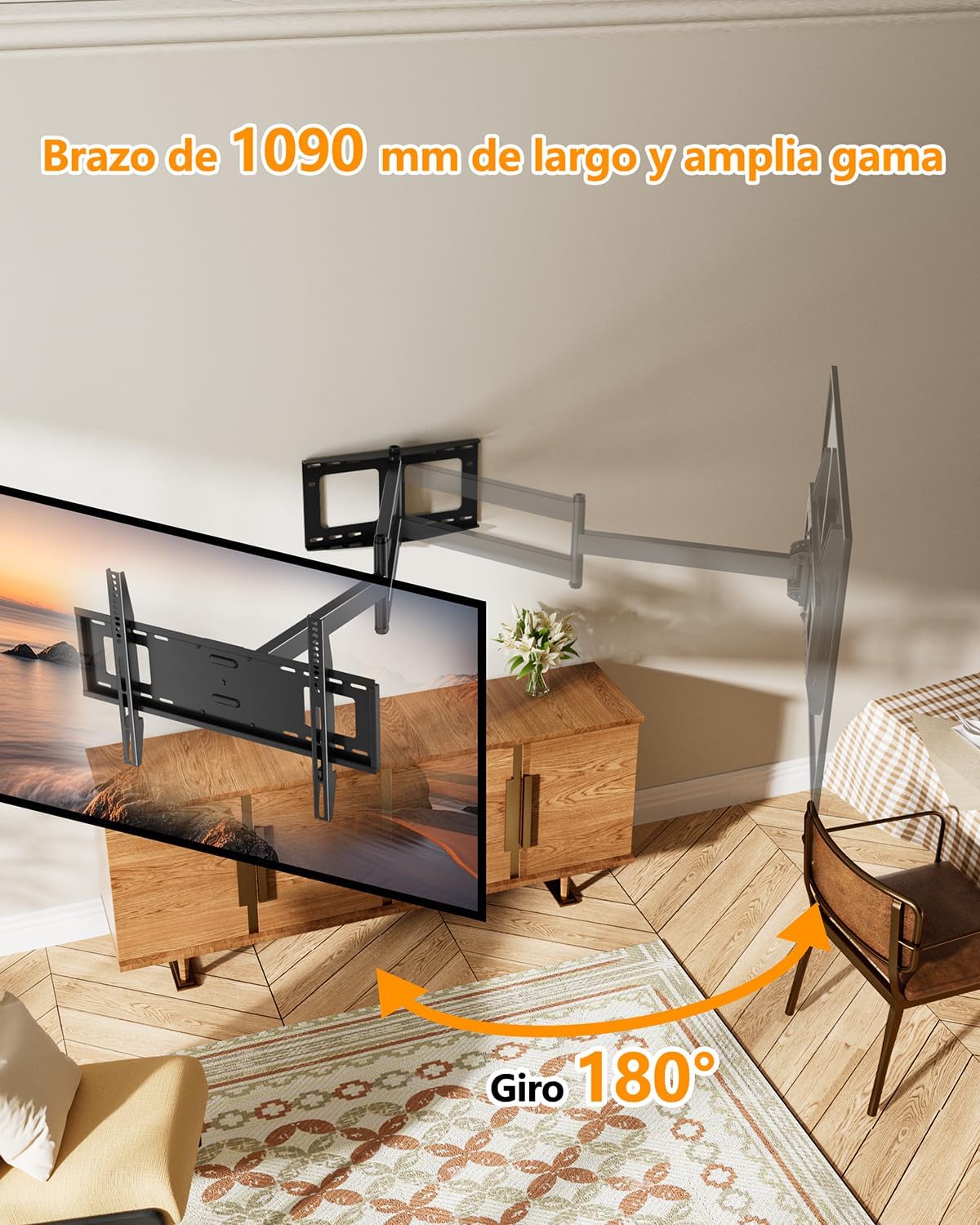 Thumbnail 5 de FORGING MOUNT Soporte TV Brazo 1090 mm 37-80