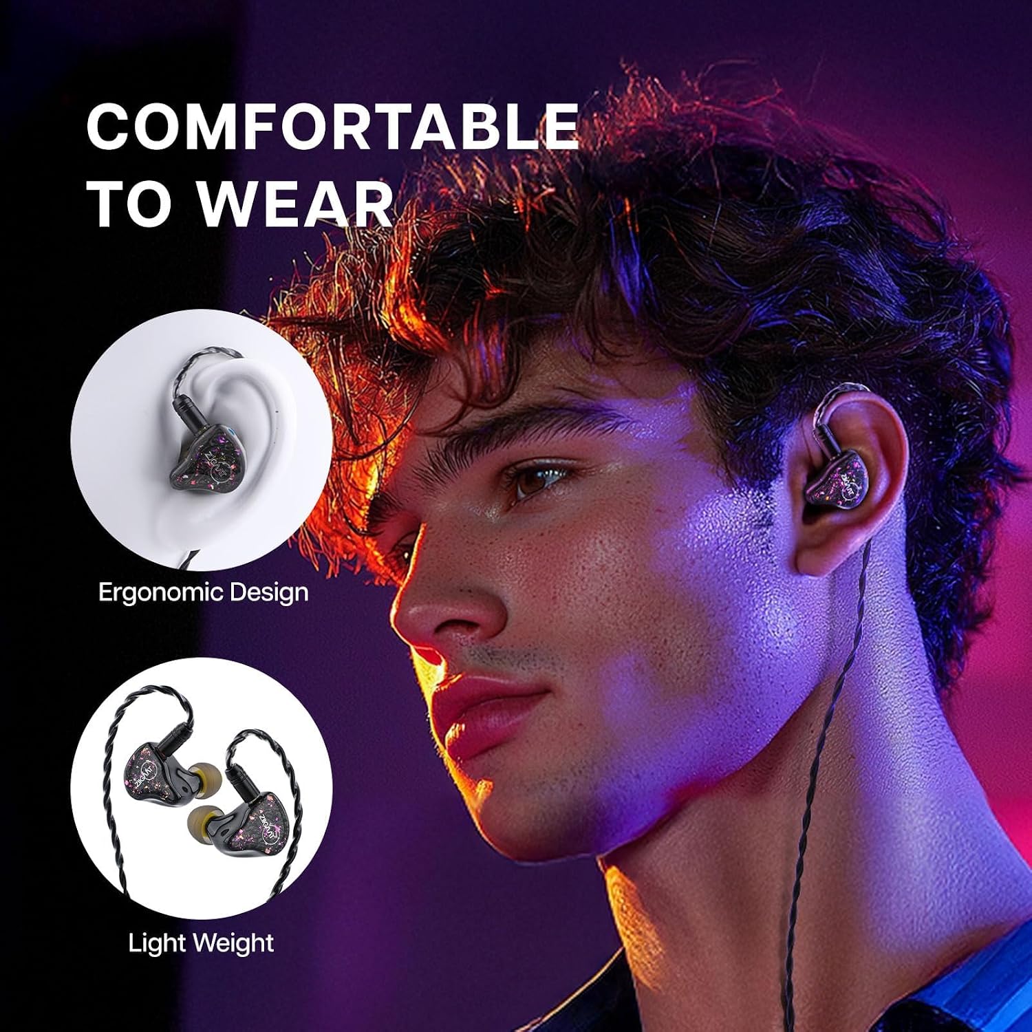 Detalle 2 de Linsoul ZiiGaat Arete 1DD+4BA hybrid IEM