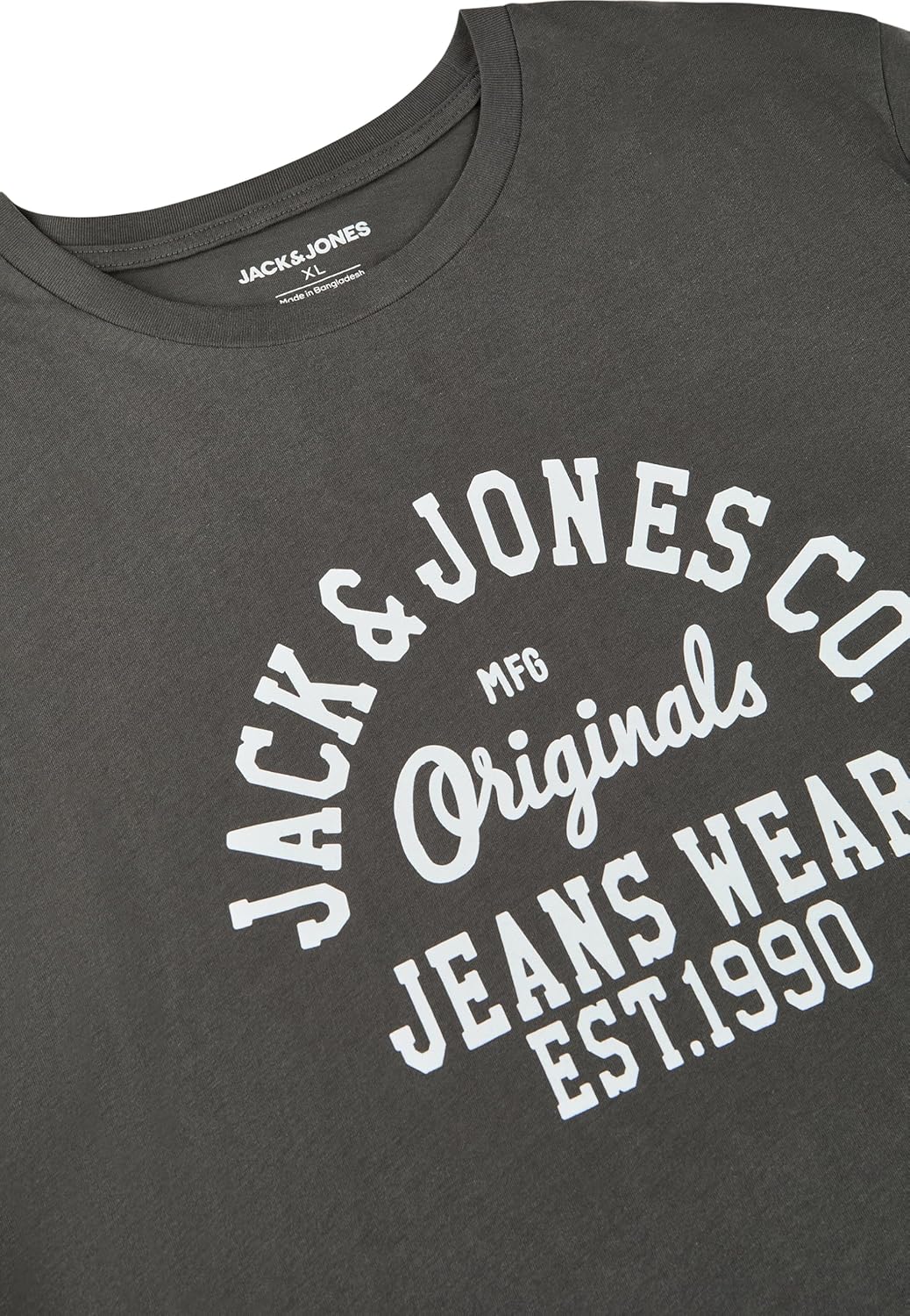 Thumbnail 3 de JACK & JONES JJLINO 4er-Set Herren-T-Shirts Regular Fit (Rundhals, Kurzarm) – Schwarz/Weiß/Grün/Rot/Blau/Grau