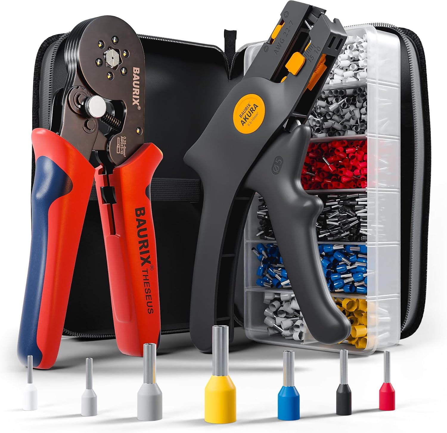 Detalle de BAURIX THESEUS Pinza crimpatrice 0,25–6 mm²