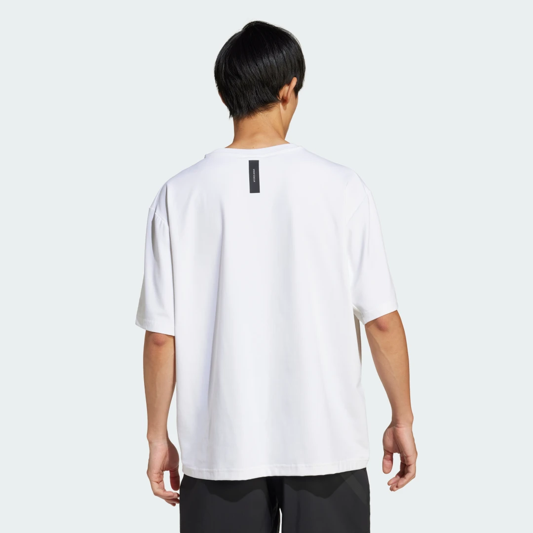Detalle 2 de Camiseta holgada adidas Z.N.E. – color Blanco