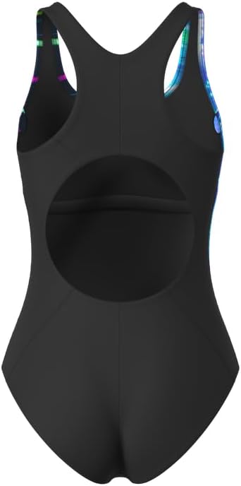 Detalle de Veranobreeze eendelig sportbadpak voor dames met racerback, zwart