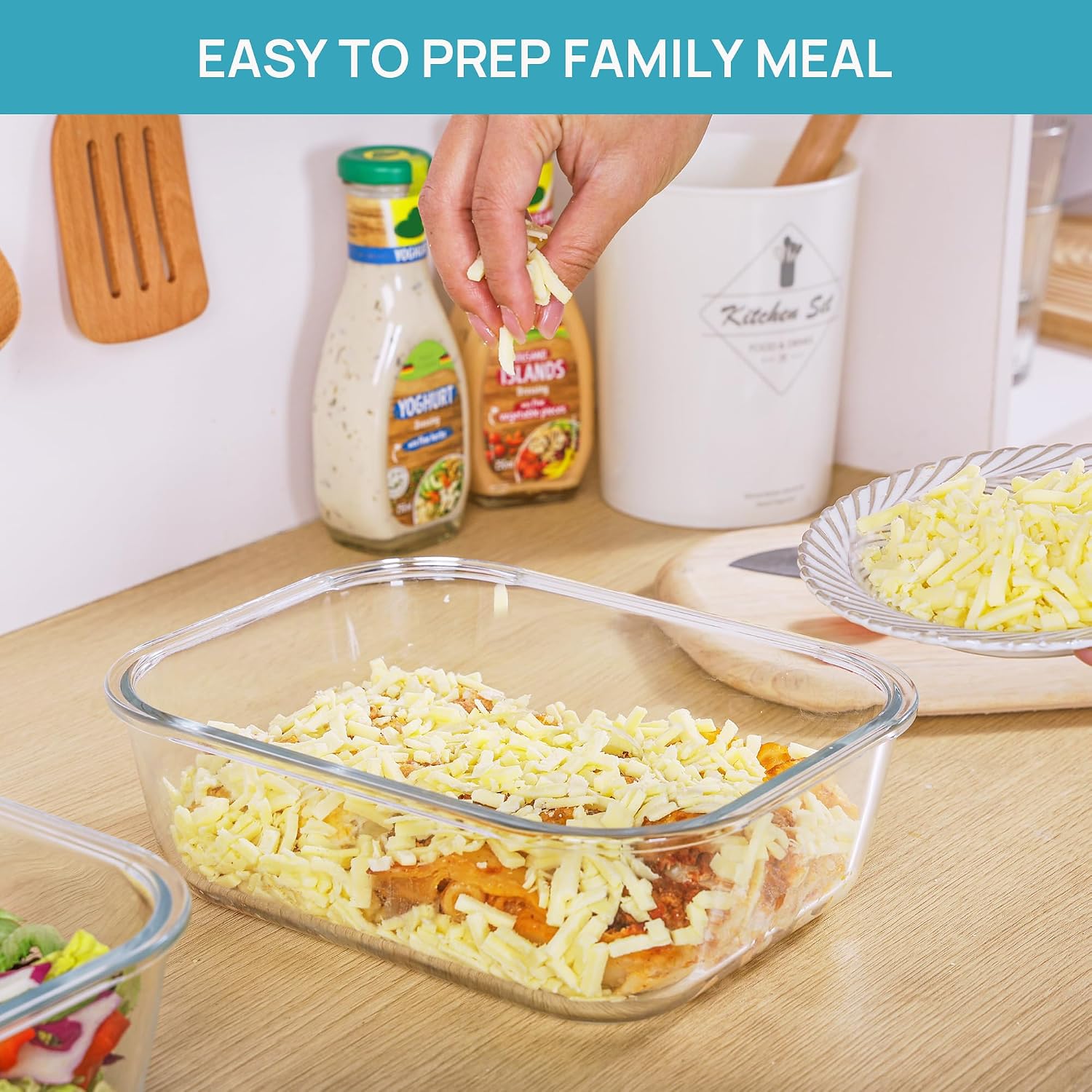 Thumbnail 4 de Vtopmart Glass Food Storage Containers 2260ml