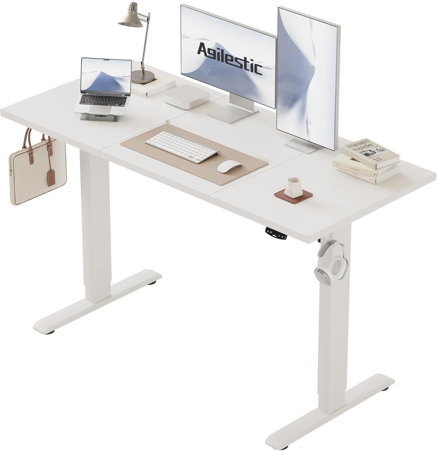 Agilestic Electric Standing Desk with 2 Memory Buttons (120x60cm)