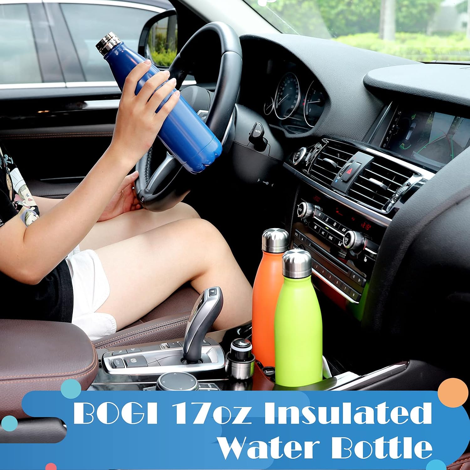 Thumbnail 4 de BOGI 2 Pack Insulated Water Bottle 500ml