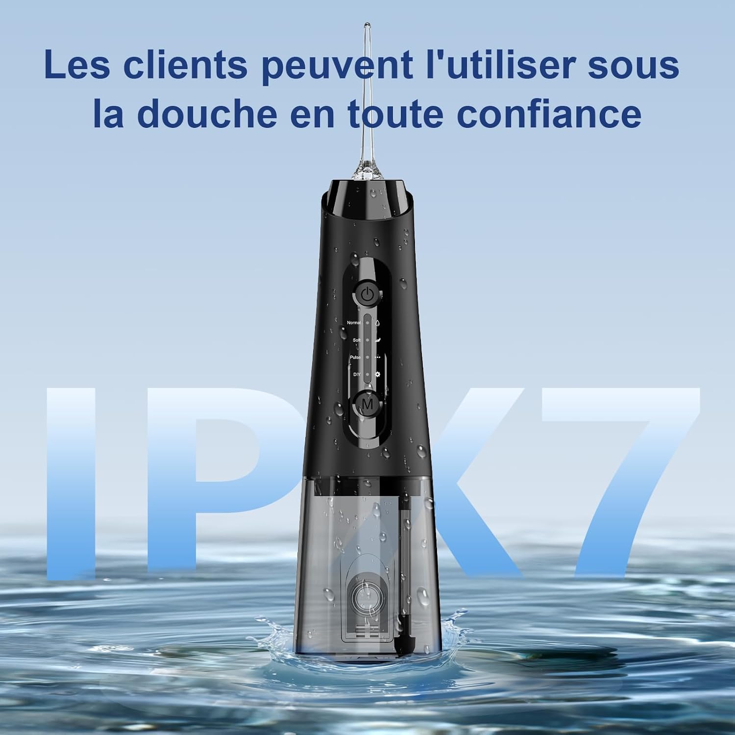 Thumbnail 6 de Hydropulseur Jet Dentaire 320ML – 4 modes, 5 buses, IPX7, autonomie jusqu’à 40 jours