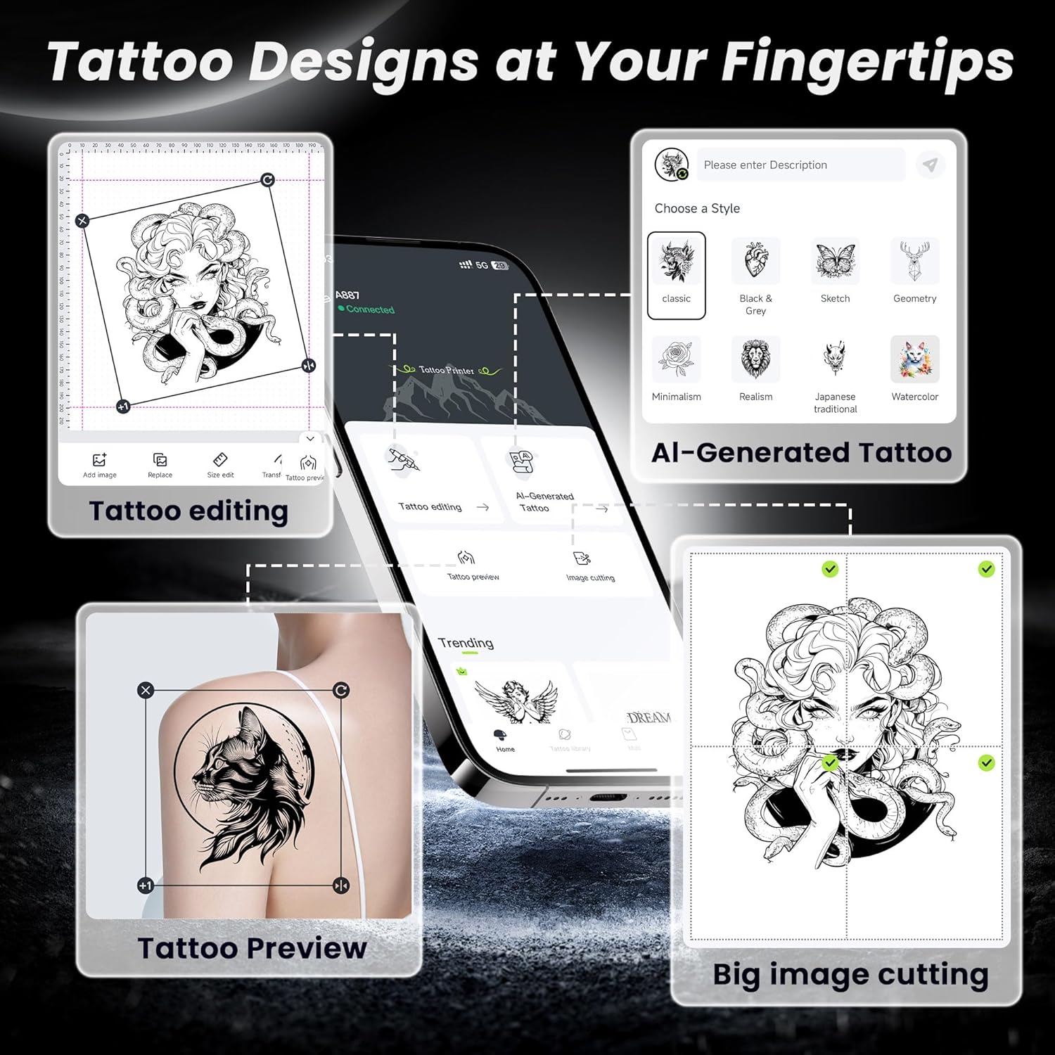 Thumbnail 6 de TATTMUSE 2026 Tattoo Stencil Printer 10pcs 🖨