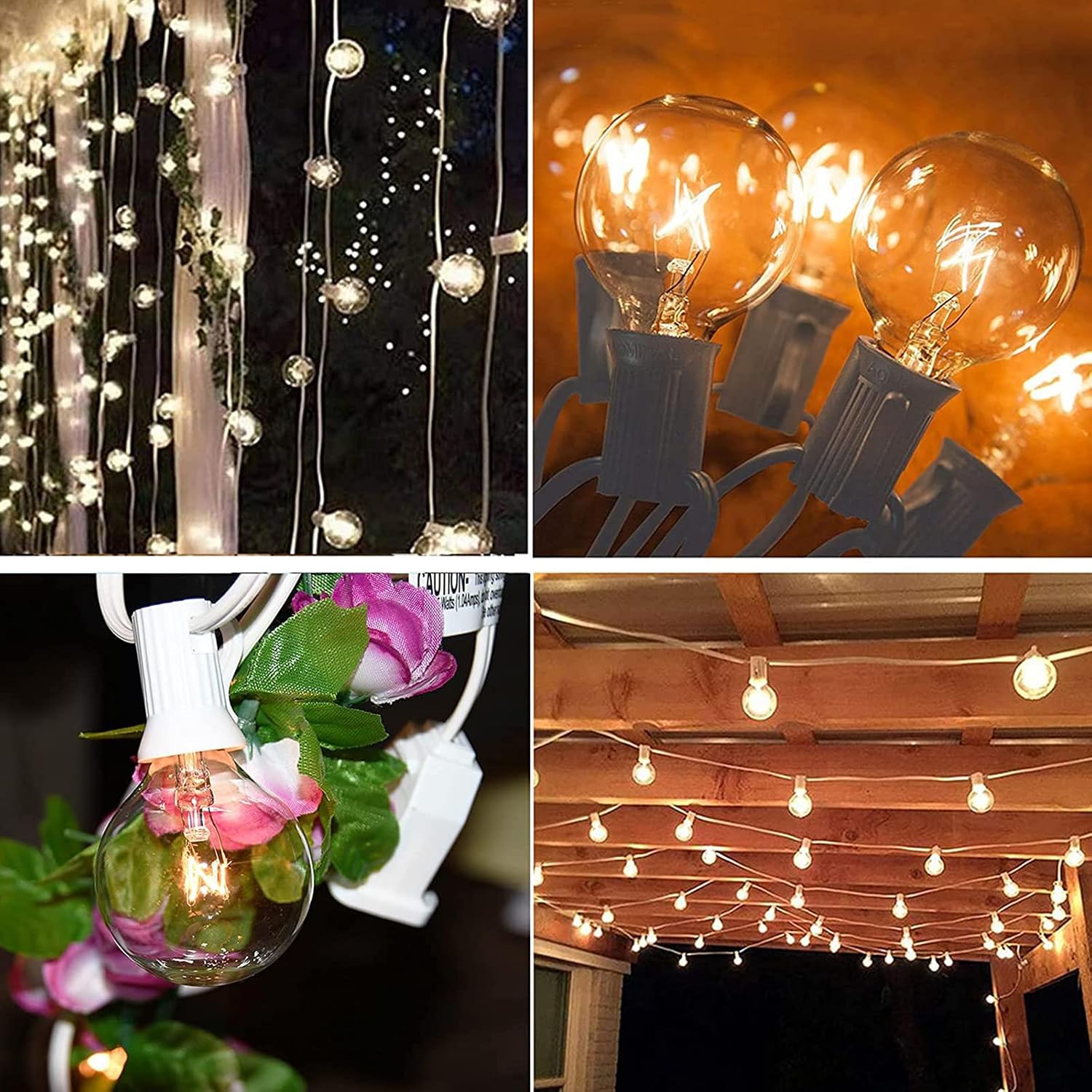 Thumbnail 4 de SUNSGNE Globe String Lights 50 ft