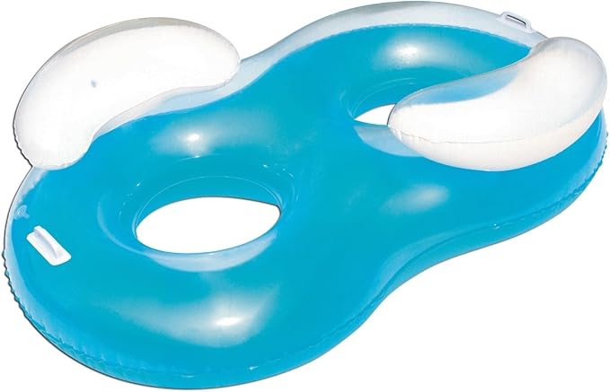 BESTWAY 43009 Flotador Doble Anillo con Reposacabezas