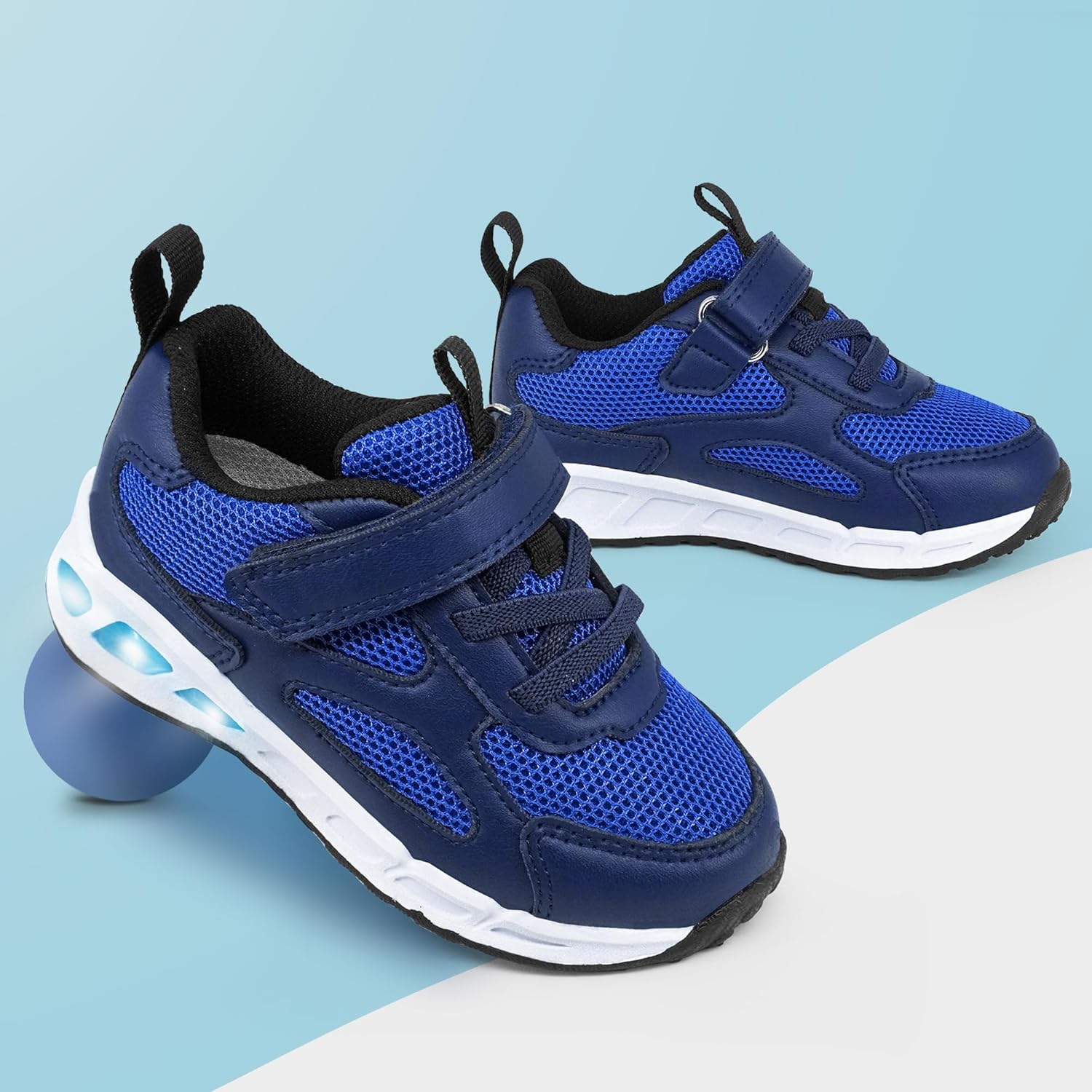 Thumbnail 1 de YESKIS Toddler Light Up Shoes: Breathable Mesh, Easy-On Strap, and Non-Slip Safety