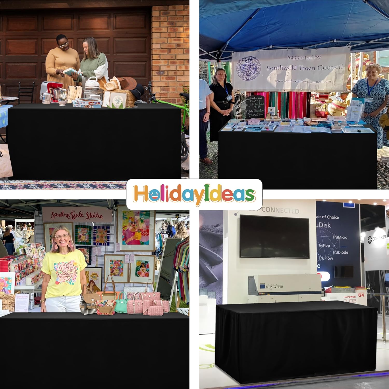 Thumbnail 6 de HolidayIdeas Fitted Tablecloth for 6 ft Table