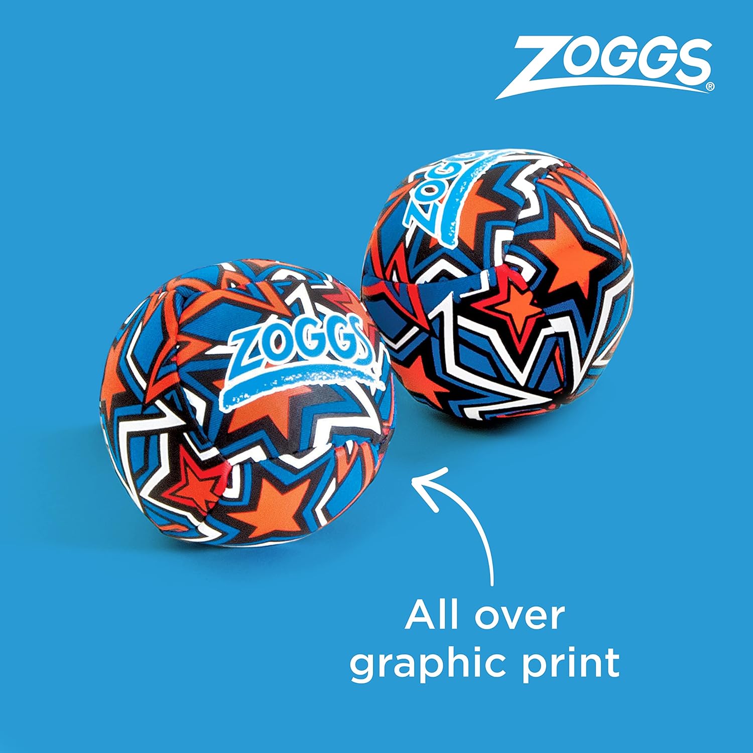 Detalle de Zoggs Baby Splash Ball Set (2) – Water-Friendly Neoprene Bath & Pool Toys
