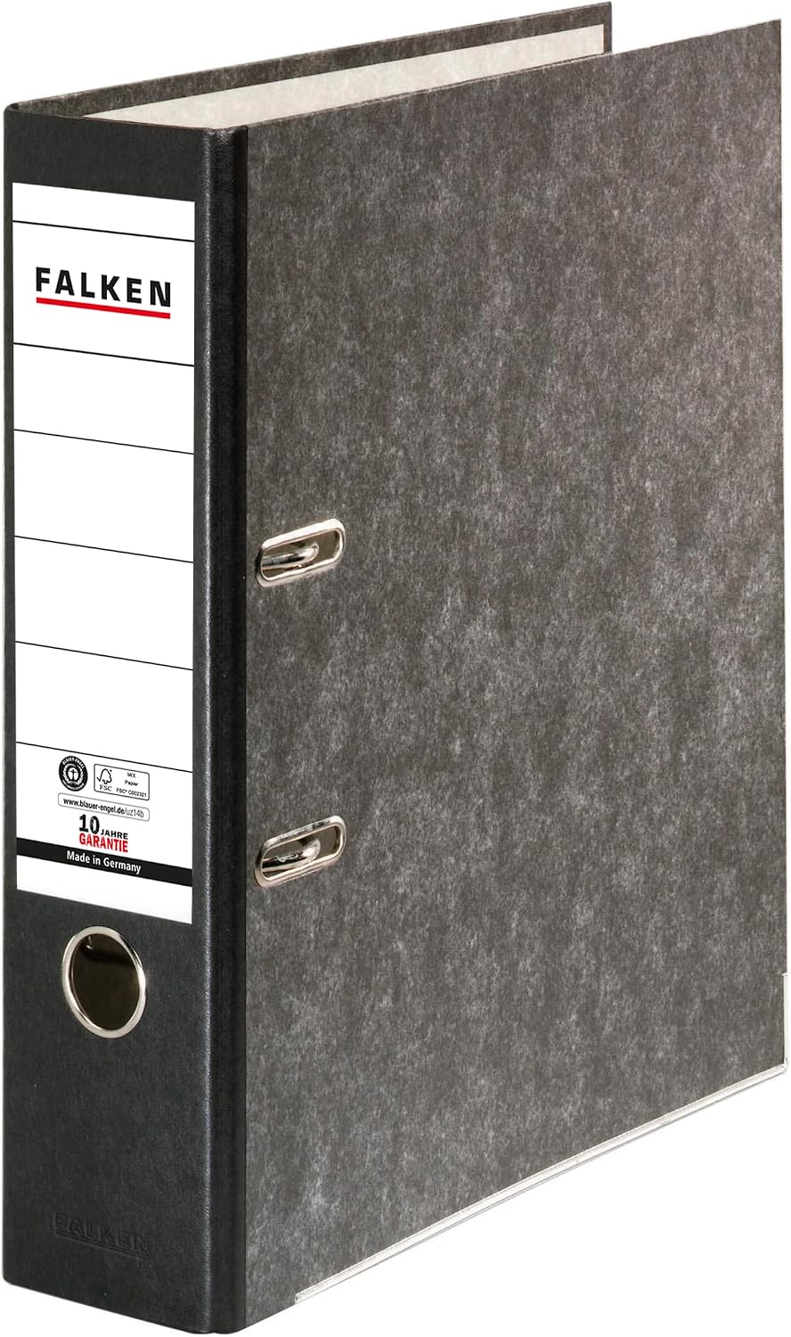 Detalle de Falken - Confezione da 10 raccoglitori a 2 anelli DIN A4, 8 cm, riciclato, blu