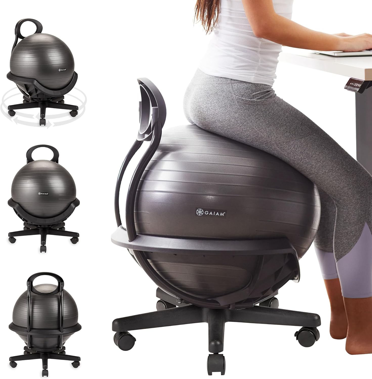 Thumbnail 6 de Gaiam Balance Ball Chair 52cm