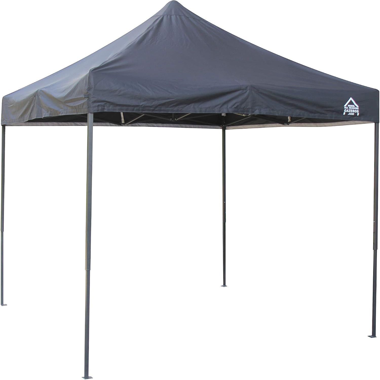 Detalle de All Seasons Gazebos Pavillon Ultra-résistant à Ouverture instantanée 2,5 m x 2,5 m avec 4 poids et panneaux latéraux - Noir