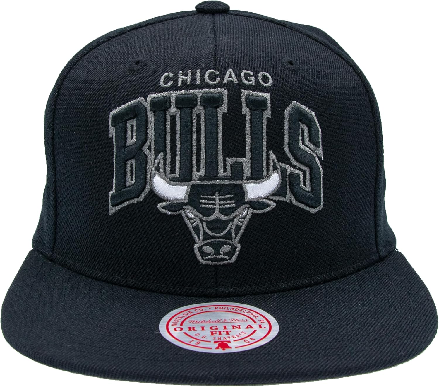 Detalle 2 de Mitchell & Ness Team Arch Snapback Chicago Bulls nero
