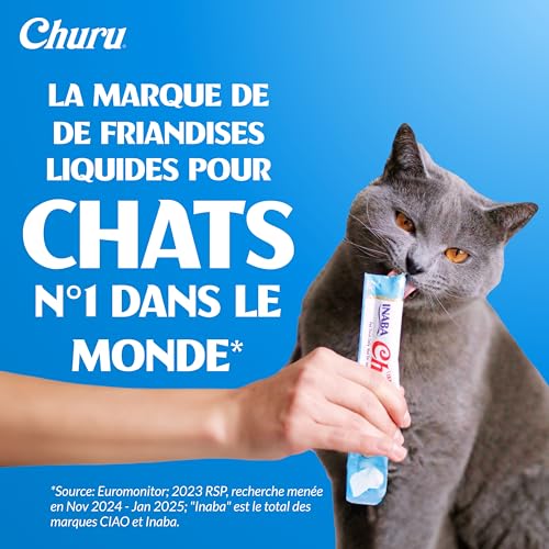 Thumbnail 1 de INABA Churu Friandises pour Chats – Multipack Fruits de Mer et Thon, 20 x 14 g