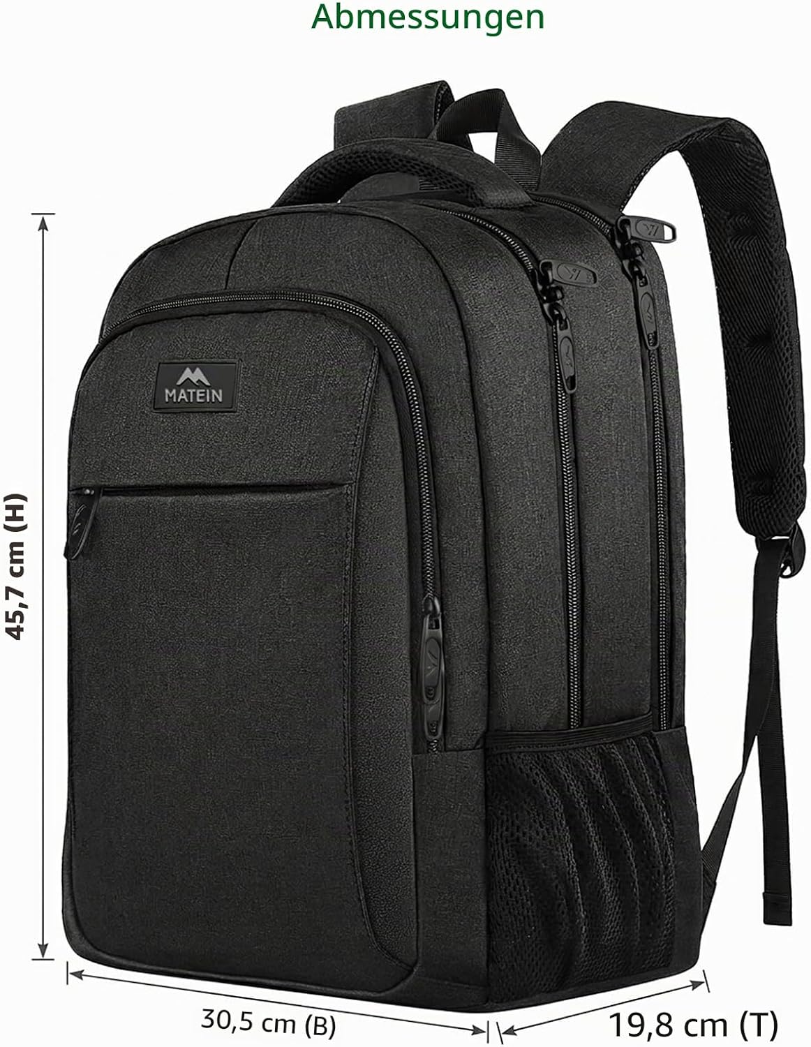 Thumbnail 1 de MATEIN Business Laptop Rucksack 15,6" wasserabweisend